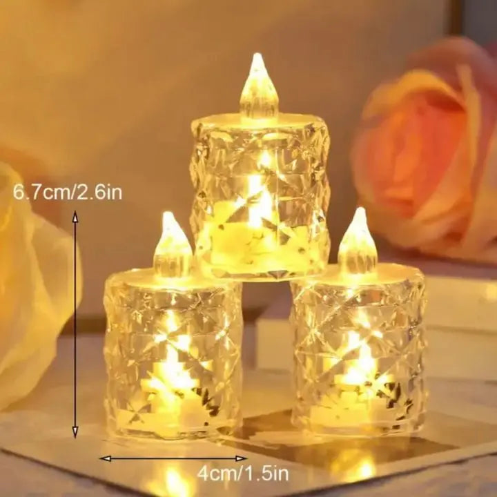 BowLift | Crystal LED Candle – Flameless, Safe & Stylish