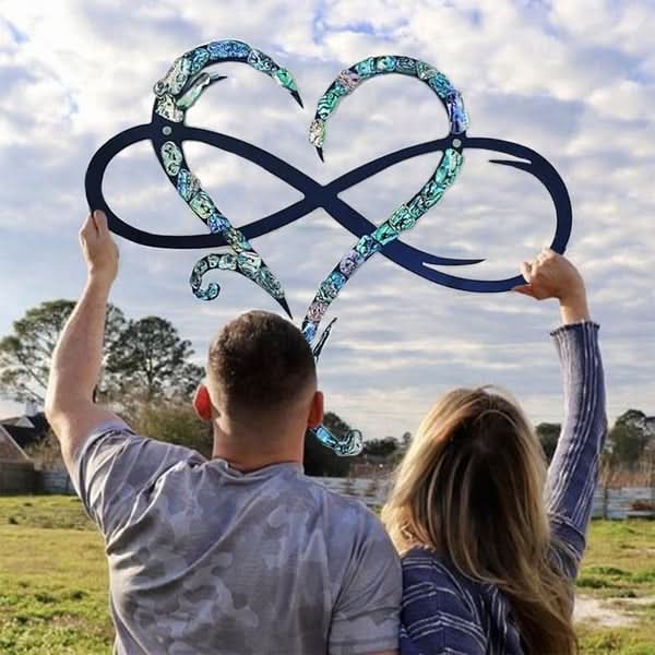 BowLift | Iron Wall Art with Infinity Heart Design