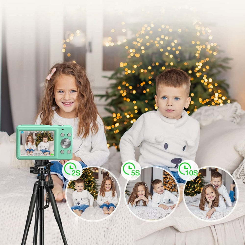 BowLift | Portable Digital Camera 1080P 44MP with 16X Zoom – Compact Vlogging Camera with LCD Screen, Rechargeable, Perfect for Teens and Students