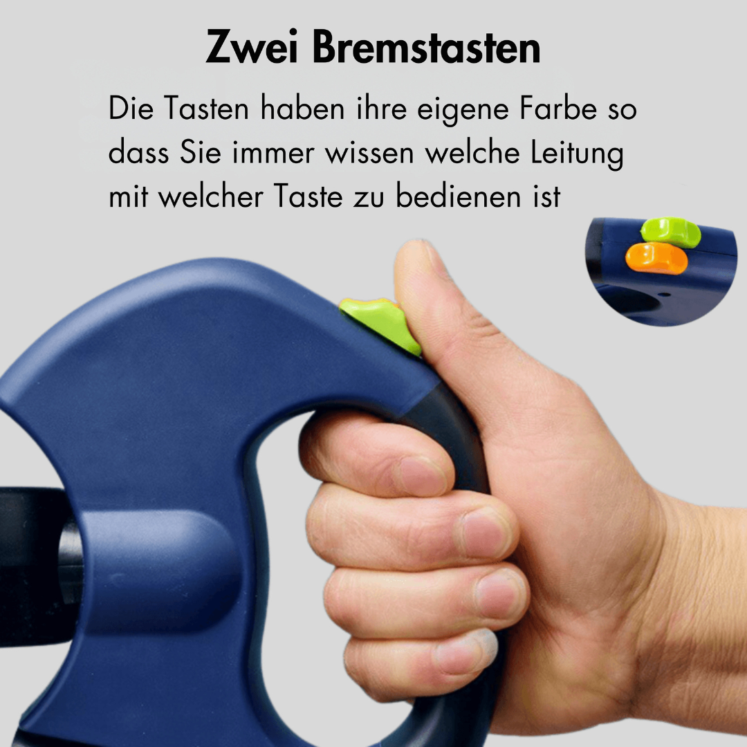 BowLift | DuoLeash Double Dog Leash – Retractable & Knot-free With Flashlight