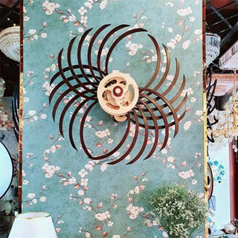 BowLift | Handmade Kinetic Wall Sculpture | Mechanical Spring-Driven Wooden Automata | 14-24 Hour Runtime | Precision-Balanced Hardwood Gears | 35cm Geometric Wall Art | Style 1 (Boomerang) & Style 2 (Vice Versa)