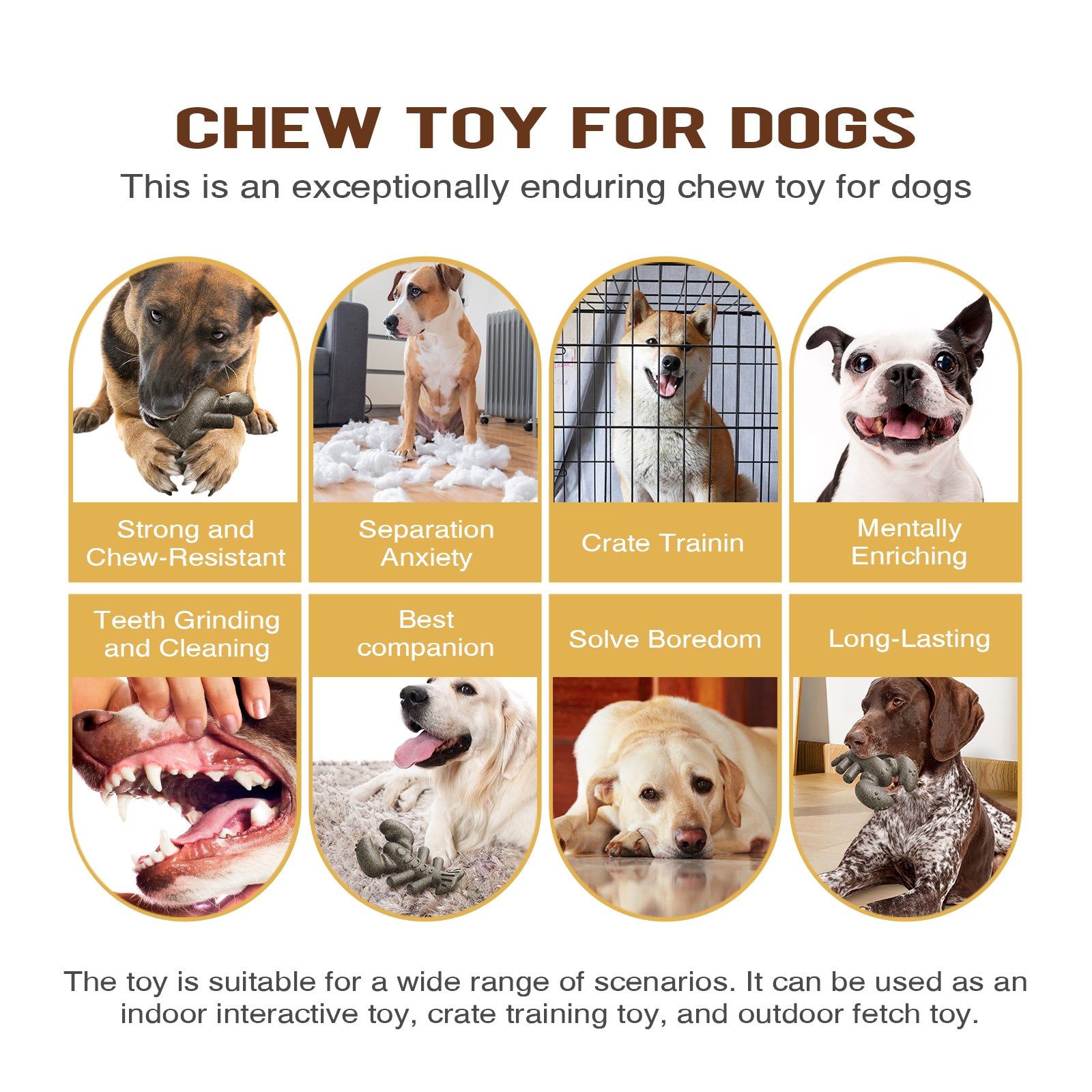 Lobster Chew Stick – Durable Dog Toy for Medium & Large Breeds
