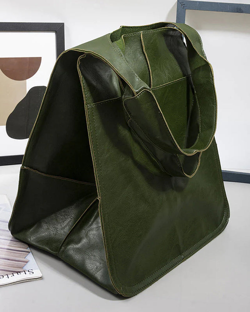 BowLift | Chic & Sustainable Leather Bag with Large Capacity - Elegant, Versatile Women's Handbag