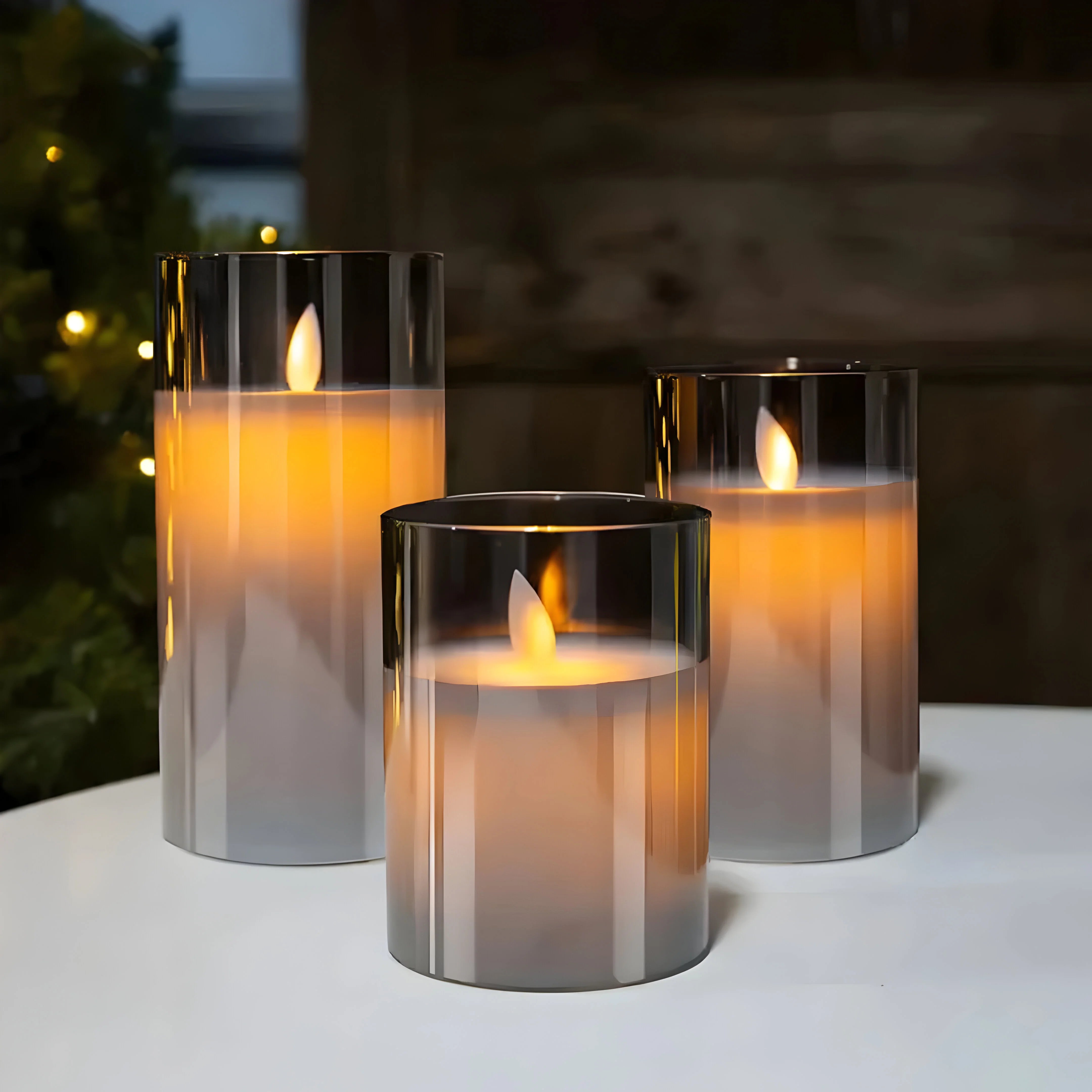 Luminara - Flickering LED Wax Candle Table Lamp