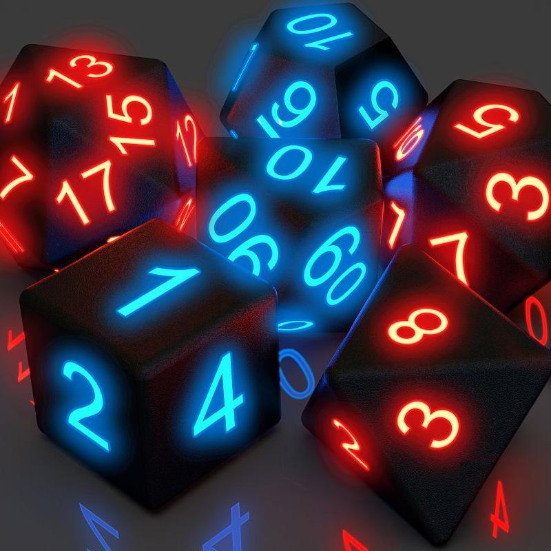 BowLift | Polyhedral Glowing Dice Set (7 pcs)