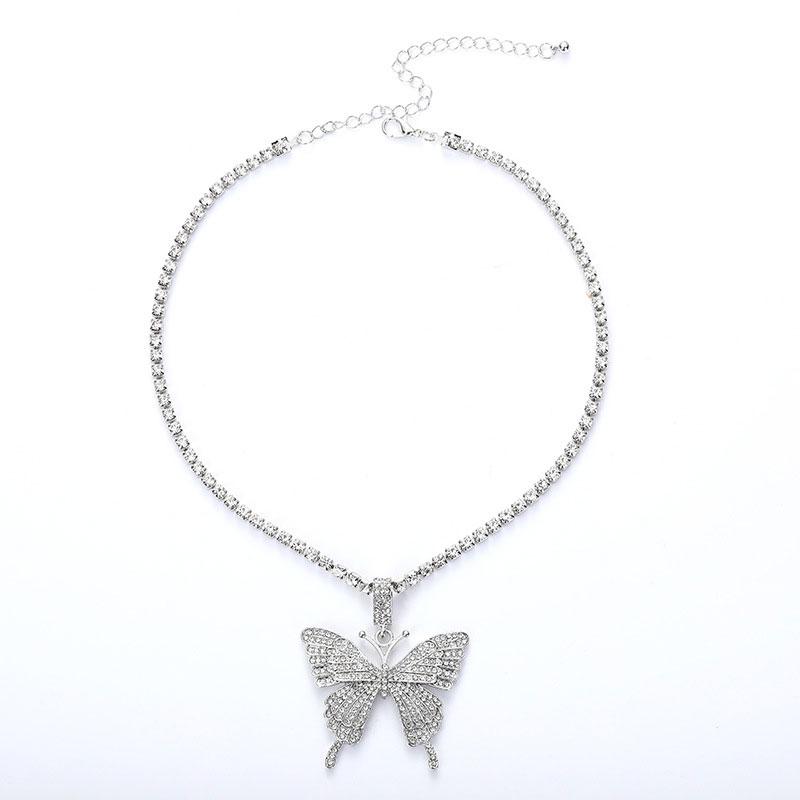 BowLift | Crystal Pave Butterfly Pendant Necklace