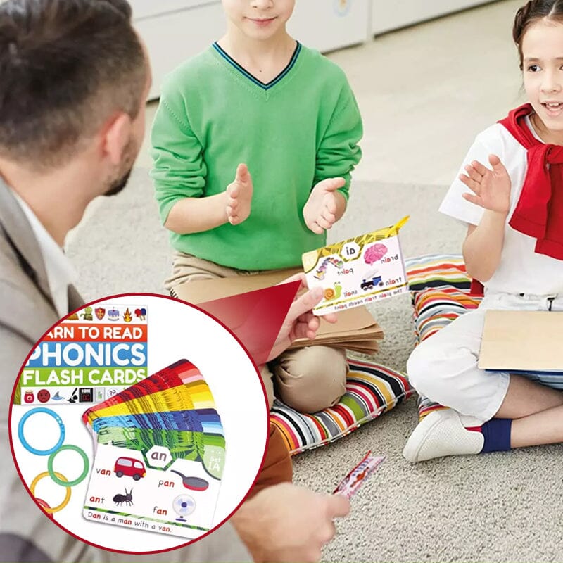 BowLift | Phonics Flashcards - Learning to read in 20 steps - Digraphs CVC mixtures long vowel sounds