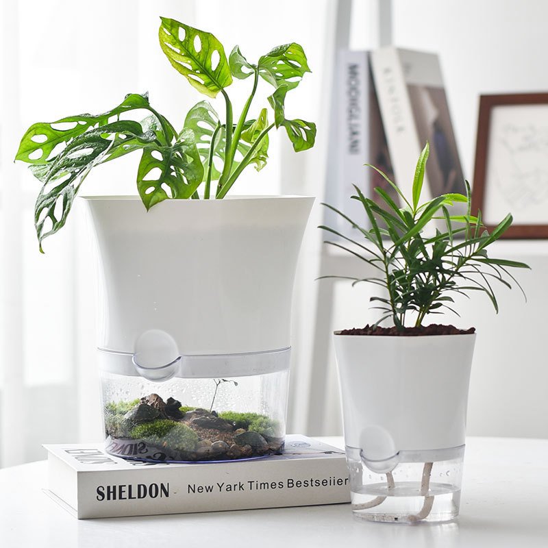 BowLift | Plant pot with water reservoir – Self-watering flower pot for houseplants