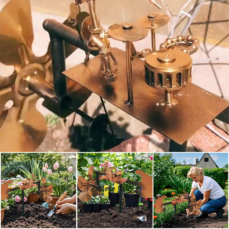 BowLift | Handmade Metal Drummer Windmill