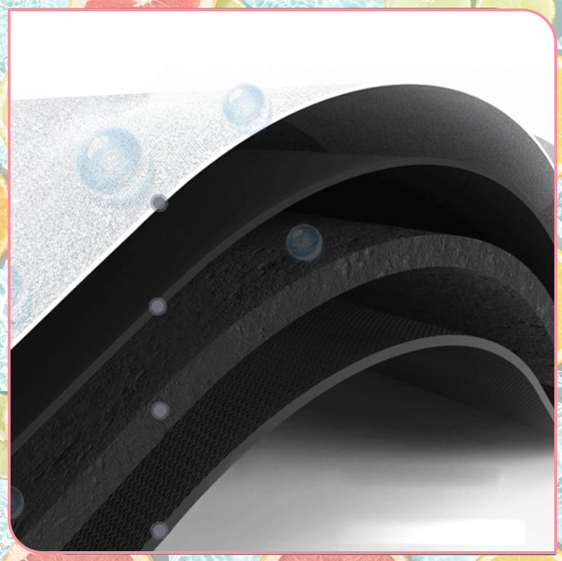 BowLift | 3D flower soft diatom mud absorbent floor mat