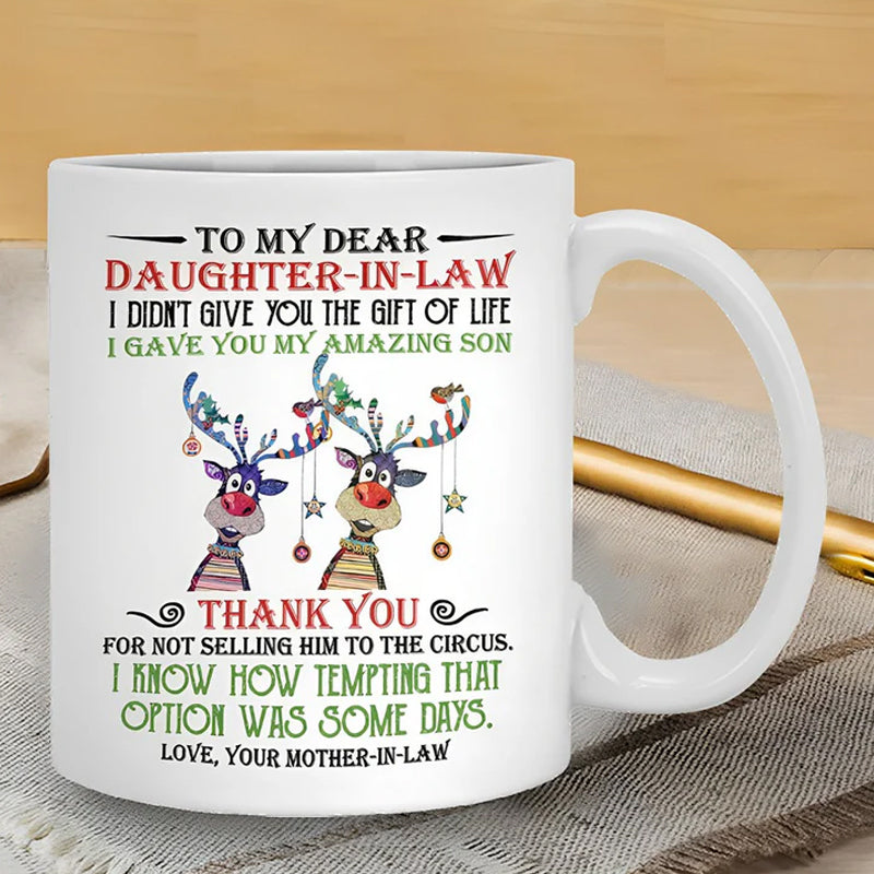 BowLift | I have given you my amazing son - Best gift for daughter-in-law mugs