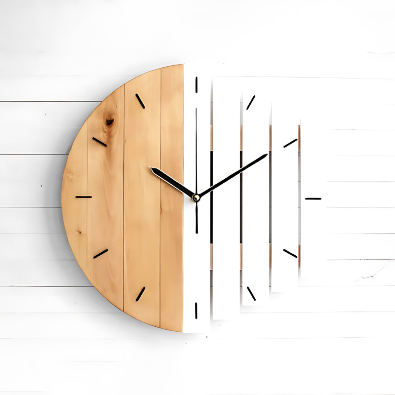 BowLift | ClarityTime | Silent Wall Clock with Timeless Minimalist Design for Elegant Interiors
