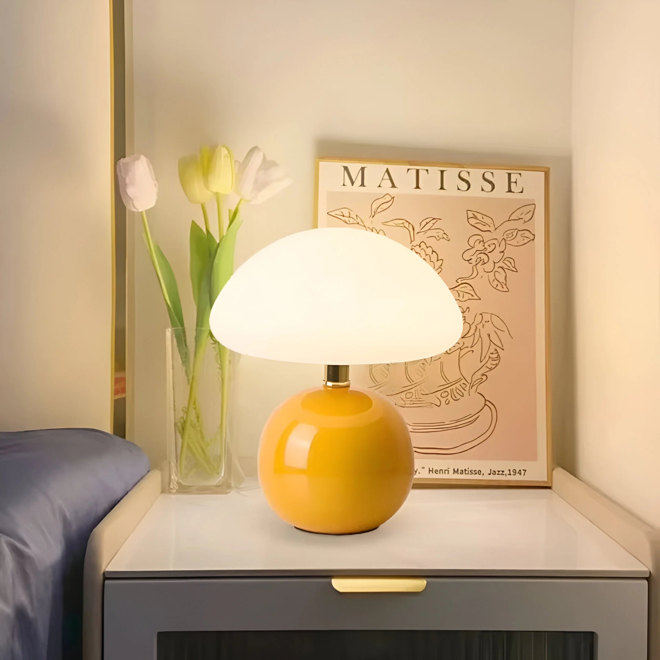 CrèmeLuxe – French Mushroom Table Lamp