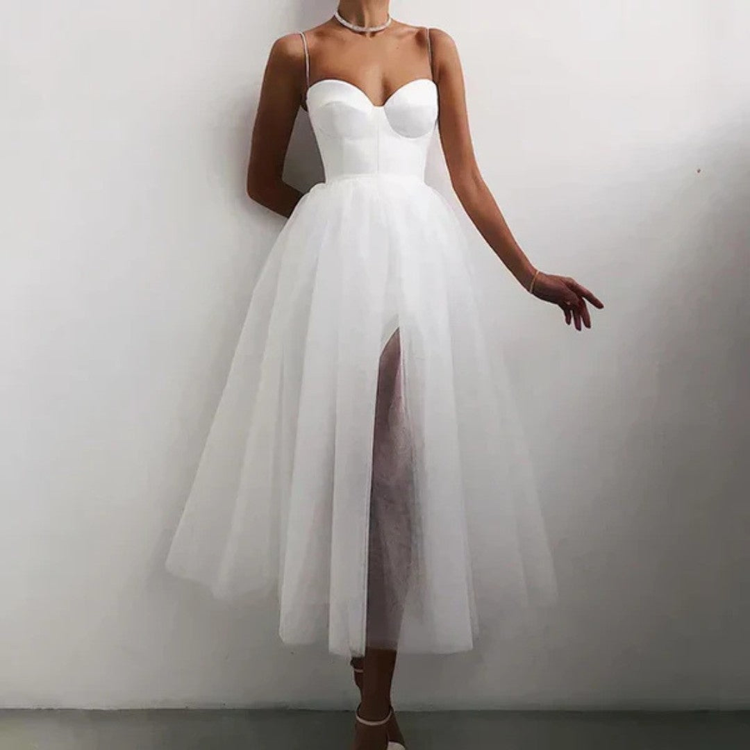 A-Line Evening Dress with Sweetheart Neckline