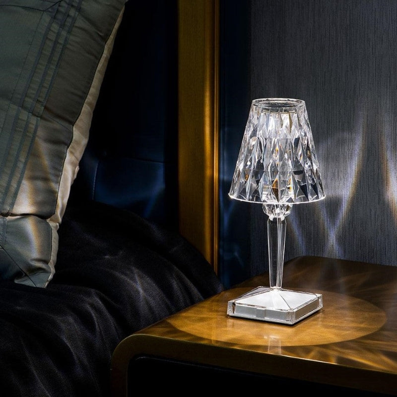 BowLift | Crystal Table Lamp with Touch Control - LumeCrystal