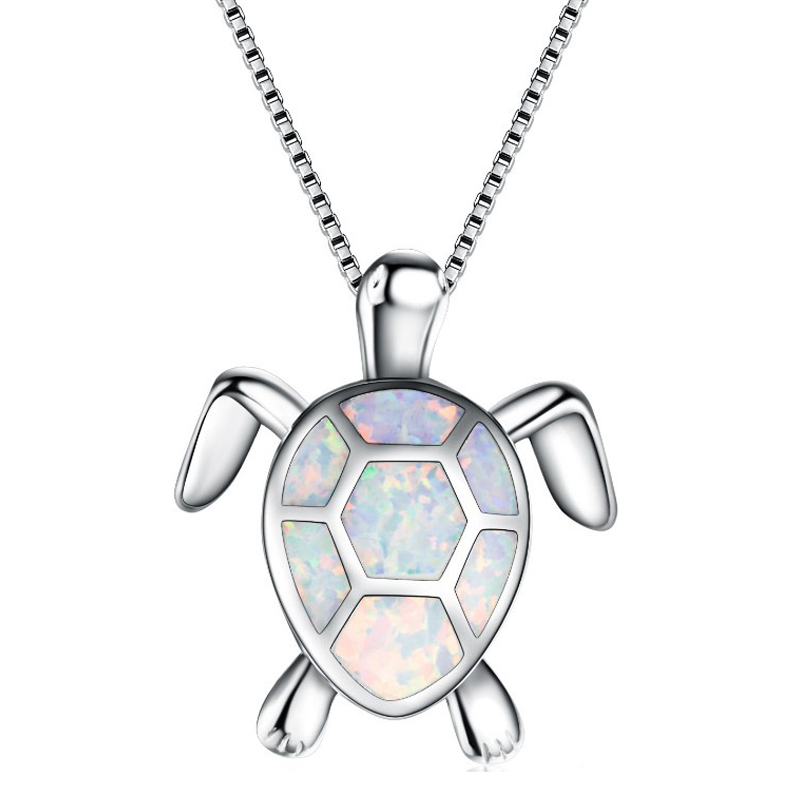 BowLift | Blue Opal Sea Turtle Necklace