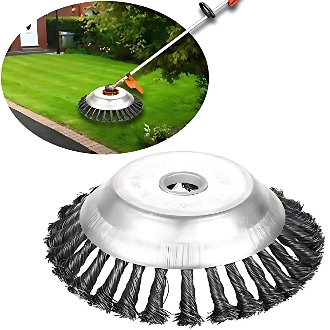 BowLift | Grass Cutting Turbo Head – Universal 6-Blade Weed Brush for Trimmers