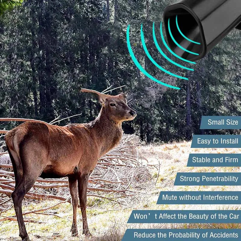 BowLift | Ultrasonic deer warning signal whistle device for car
