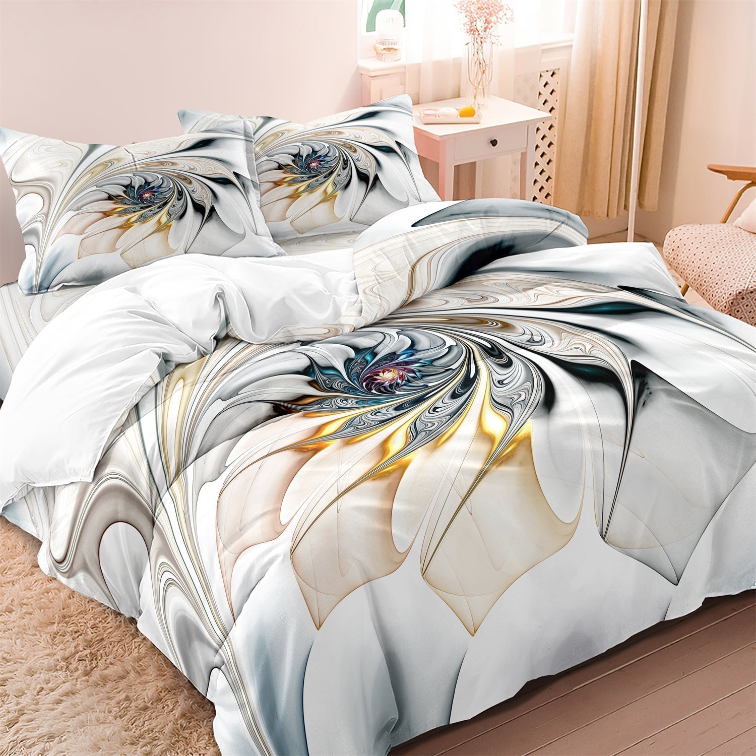 BowLift | ColorWhirl - Lively Artistic Bed Set