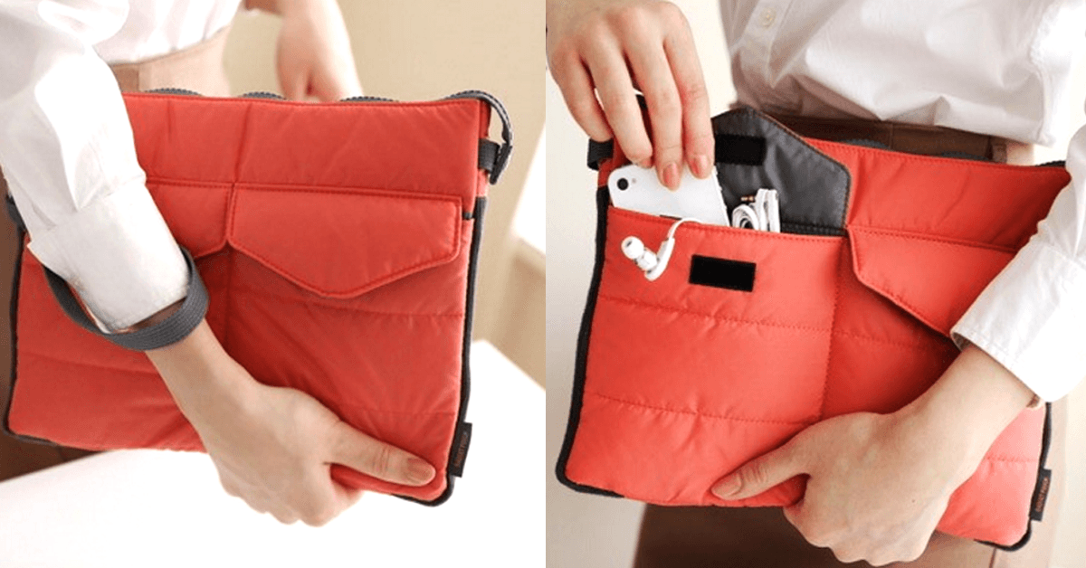 BowLift | Slim Bag-in-Bag - Made of polyester - Portable & small - Multiple zippered pockets - Easily fits in your suitcase