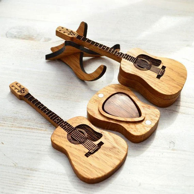 BowLift | Acoustic Guitar Wooden Pick Box