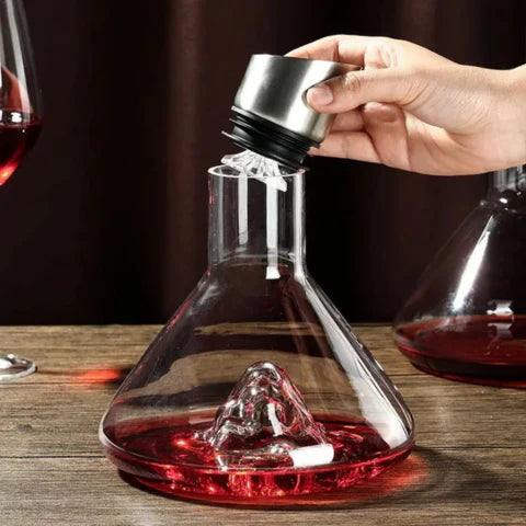 BowLift | Premium Wine Decanter | Lead-Free Crystal with Quick Aeration & Filtration for Enhanced Flavor Experience