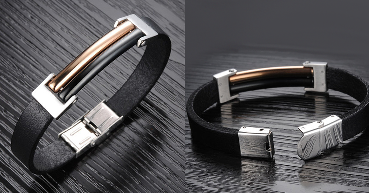 BowLift | Dual Tone Korean Style Men's Bracelet made of Stainless Steel