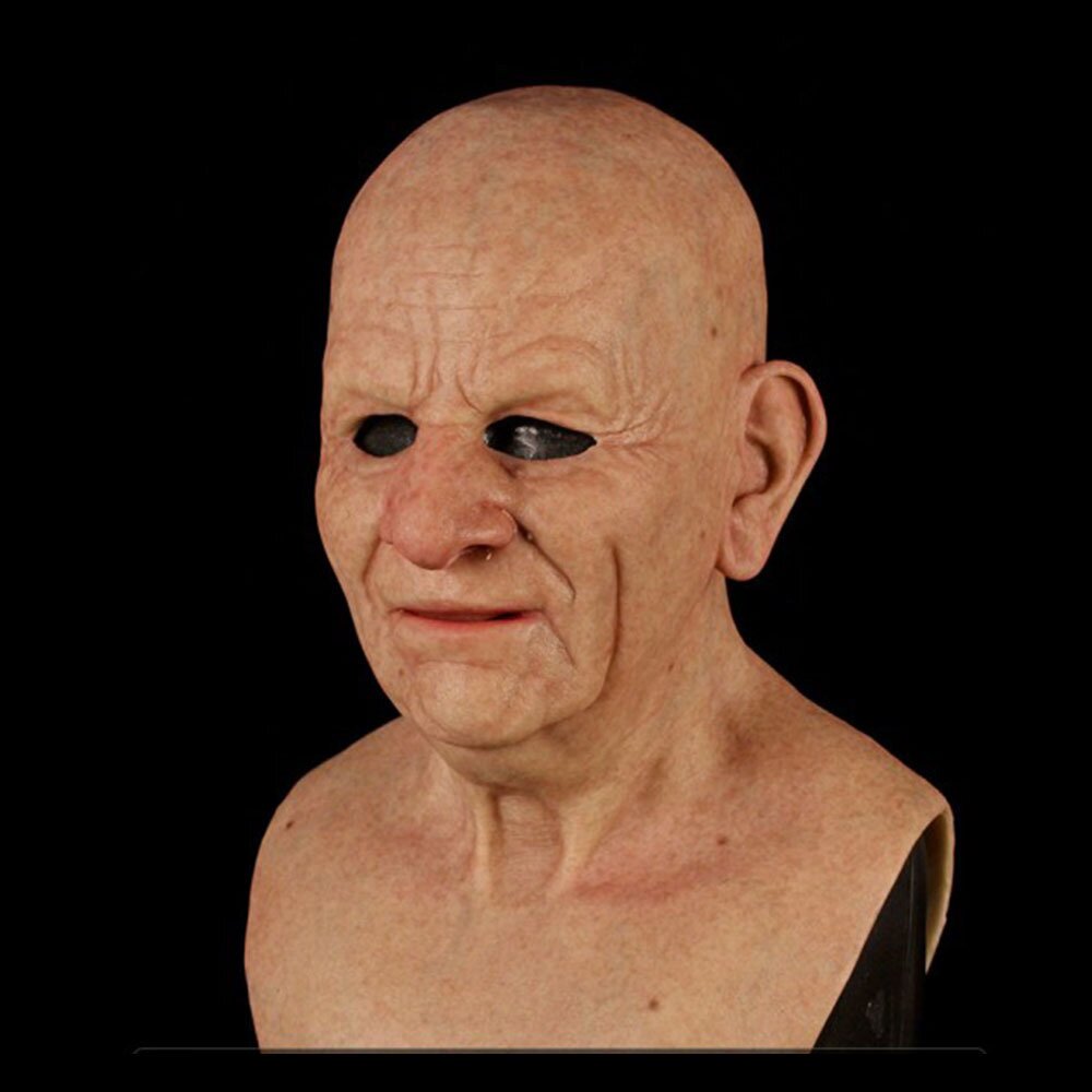 BowLift | Creepy Old Man Mask – Realistic Latex Halloween Mask for Adults