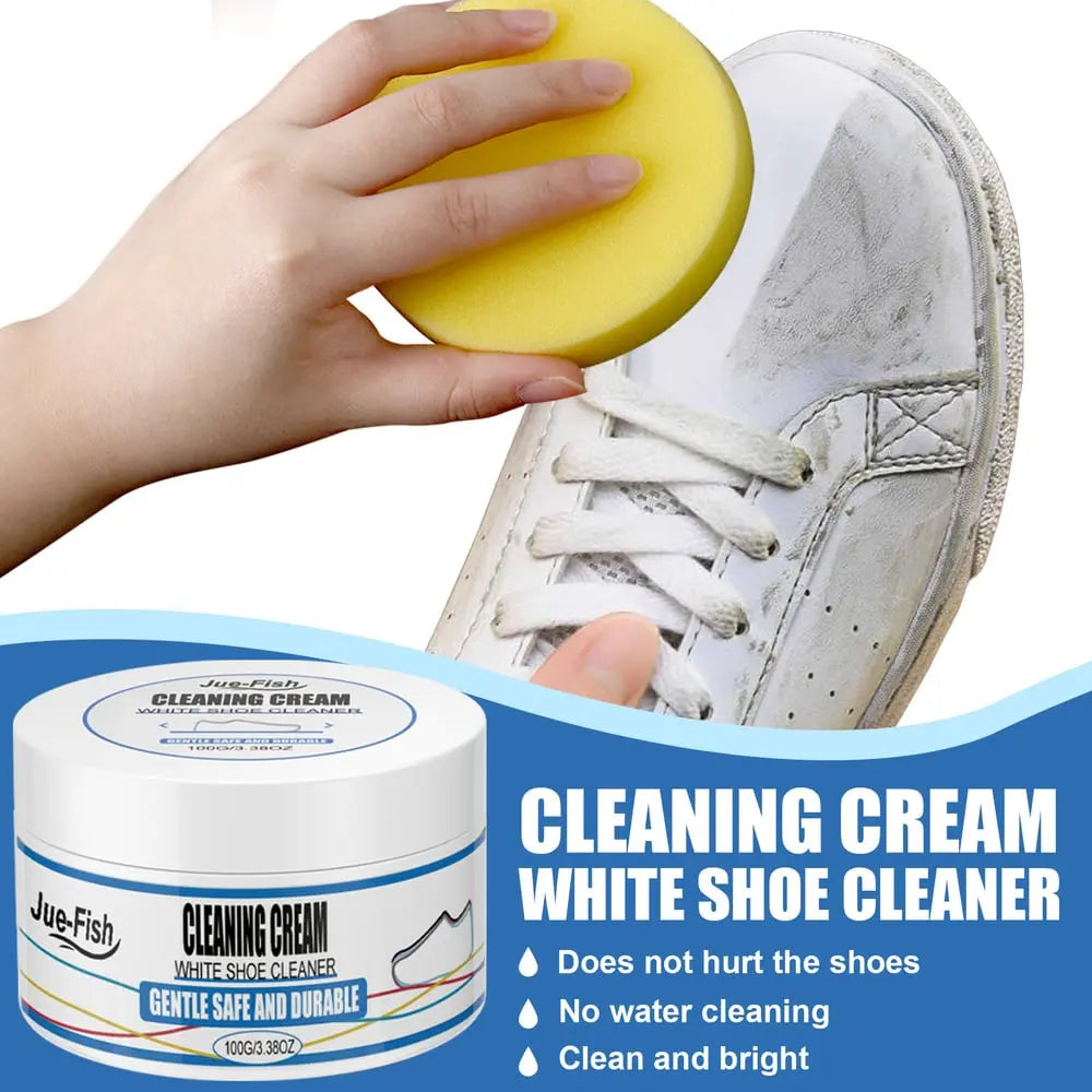 BowLift | 2-piece set white shoe cleaning cream – gentle stain remover for brilliantly clean shoes!