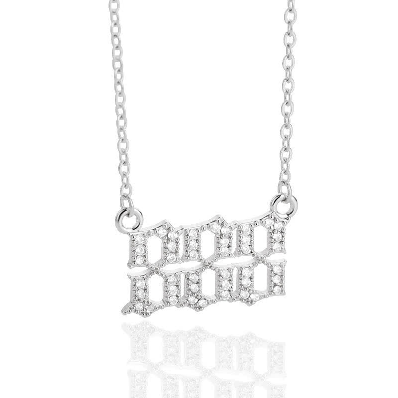 BowLift | Zirconia English Numbers Necklace – Seraphina