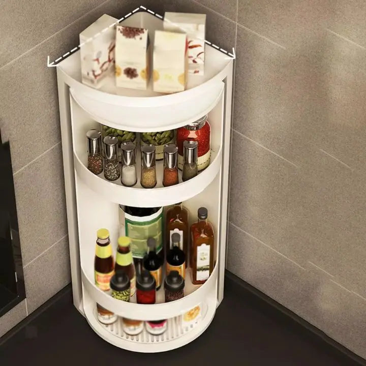 BowLift | 3 layers - Multifunctional 360° corner shelf organizer