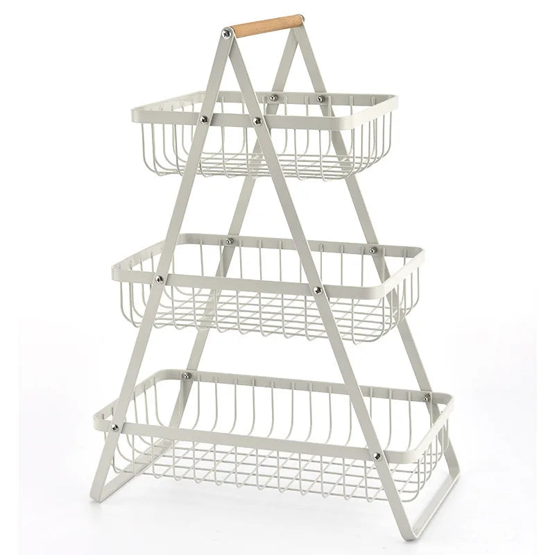 BowLift | 3-Tier Fruit Basket Stand – Space-Saving Kitchen Storage