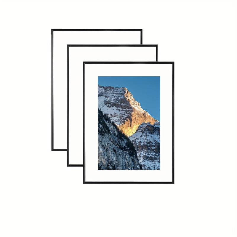 BowLift | FrameCraft - 3-Piece Black Photo Frame Set