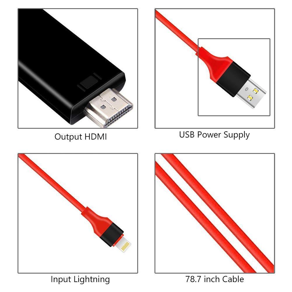 BowLift | HDMI Monitor adapter cable for iPhone/Android to TV
