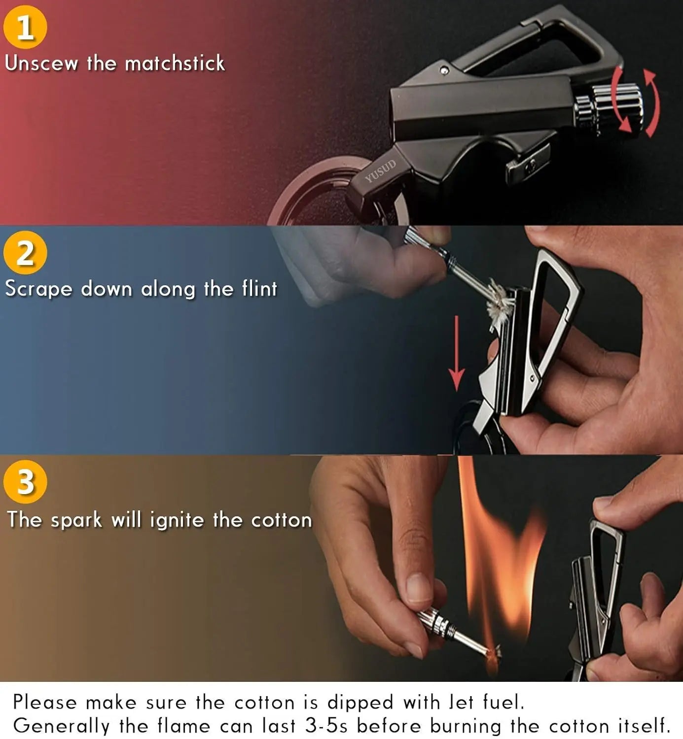 BowLift | 3-in-1 Outdoor windproof lighter with bottle opener for camping