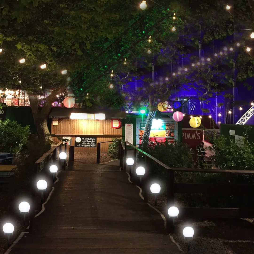 BowLift | 3 Pieces Waterproof LED Solar Garden Lights - SunLuxe Orbs