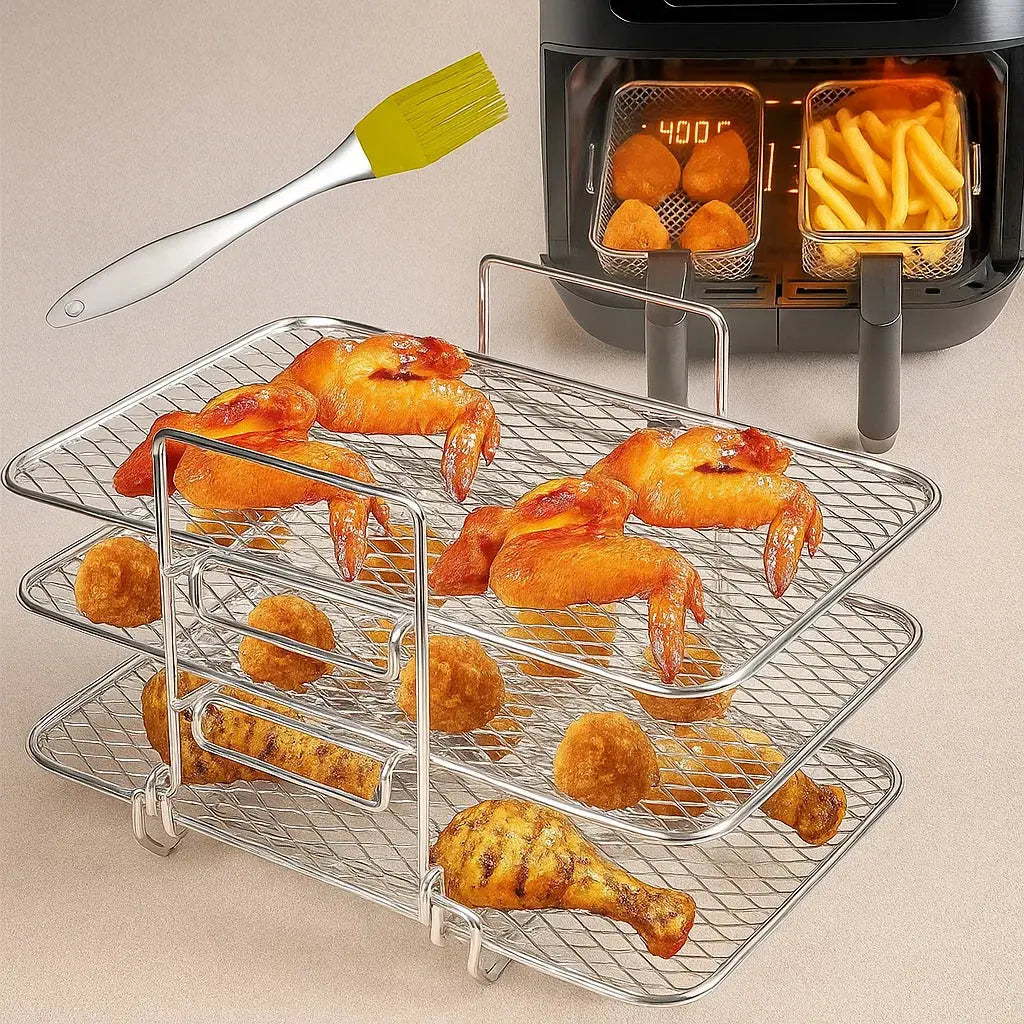 BowLift | 3-tier Airfryer insert for even cooking