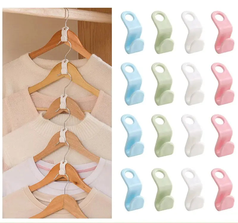 BowLift | 30-Piece Clothes Hanger Connector Set – Space-Saving Organization in the Closet