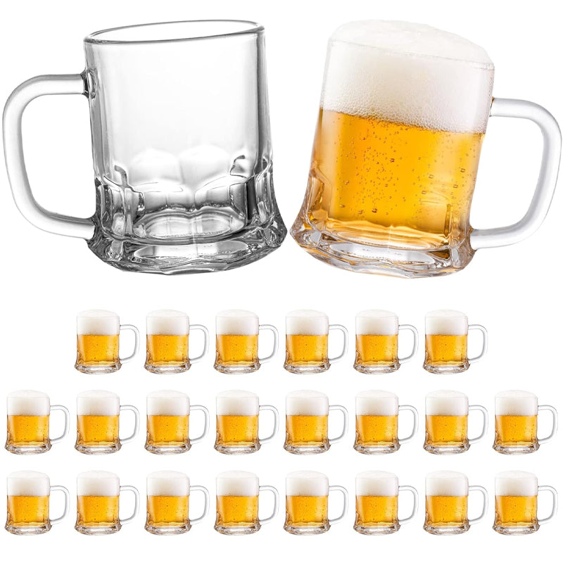 BowLift | 150ml/5oz Mini Beer Mug Beer Tasting Glass Beverage Drinking Glass with Handle