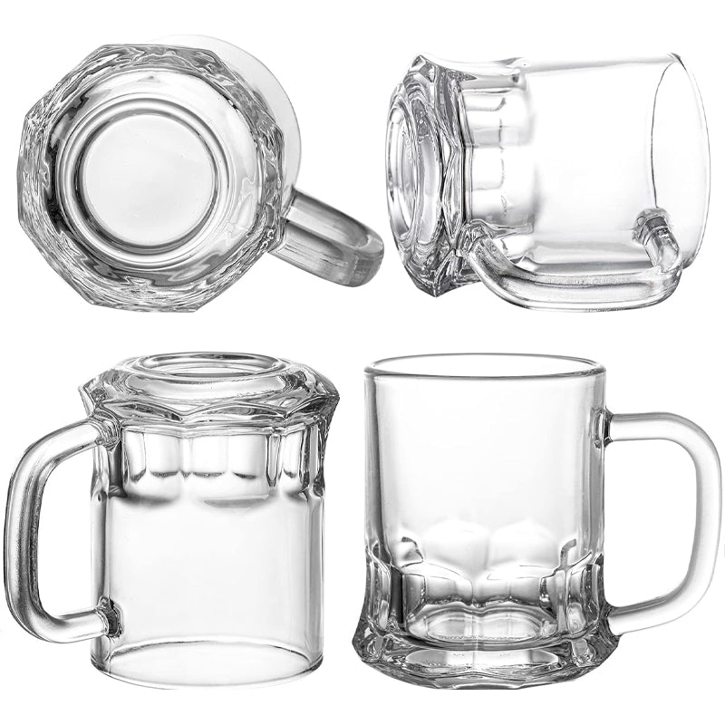 BowLift | 150ml/5oz Mini Beer Mug Beer Tasting Glass Beverage Drinking Glass with Handle