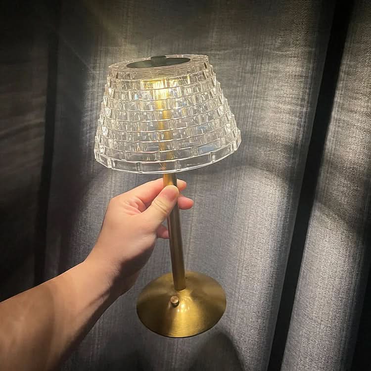 BowLift | Vintage Crystal LED Table Lamp with Adjustable Brightness