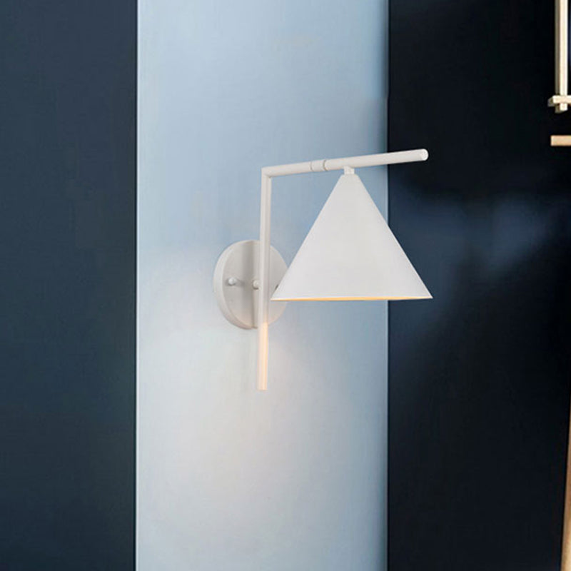 BowLift | Conical Wall Application Lighting Contemporary Metal 1 Head Black/White/Gold Wall Lamp for Bedroom