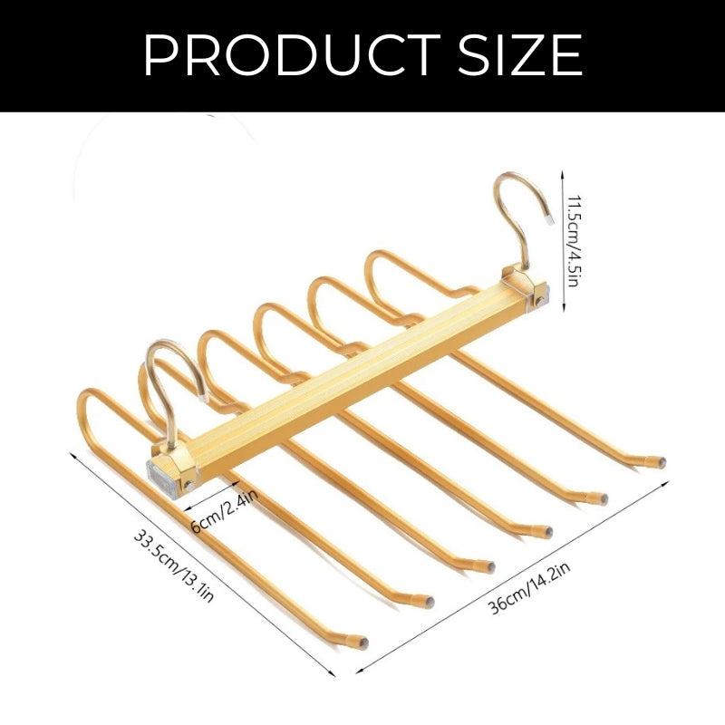 BowLift | Space-saving trouser hangers from Gardudu made of aluminum