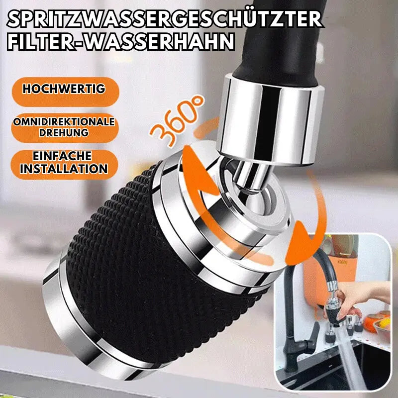 BowLift | Faucet Attachment | 360° Swivel | Anti-Splash Water Flow