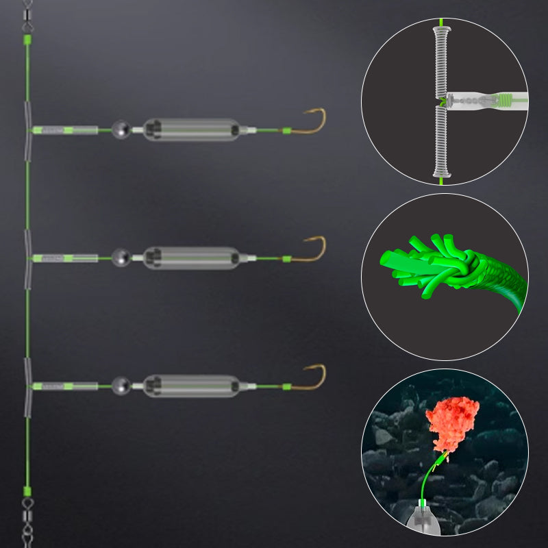 BowLift | 3 hooks Anti-drift bottom fishing rig