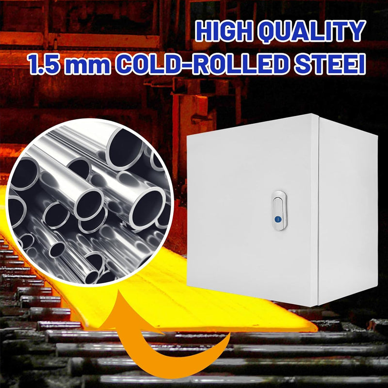 BowLift | 16" x 16" x 8" Outdoor Electrical Box Lockable Electrical Junction Box NEMA 4X Electrical Enclosure
