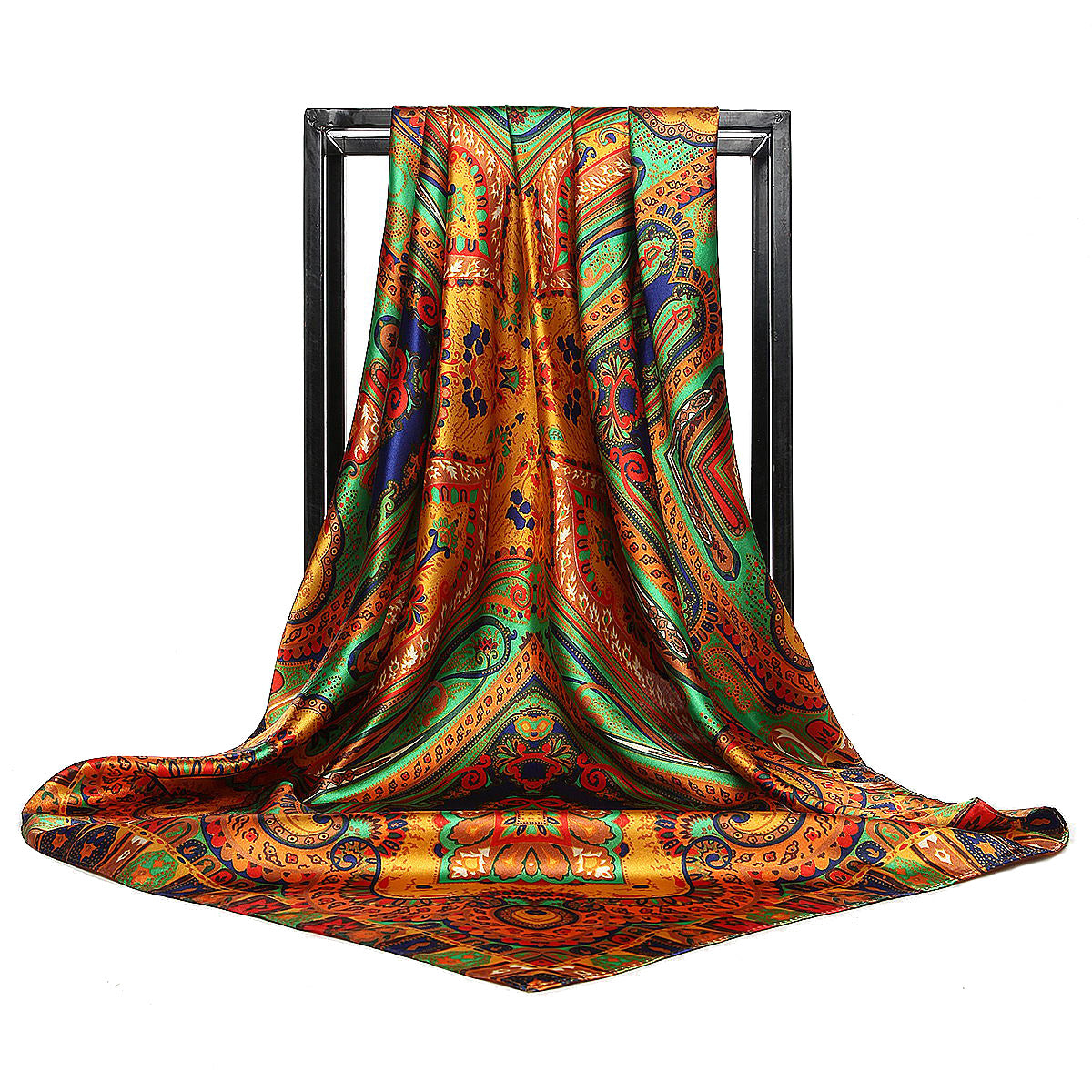 BowLift | Large square scarf Simulation silk scarf All-match scarf Scarf