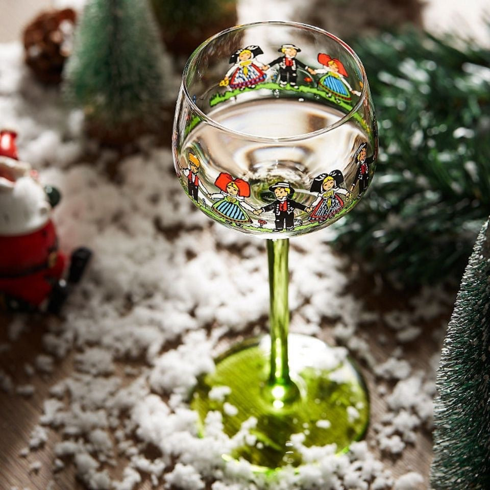 Alsace Style Little People Cup Red Wine Wine Glass High Appearance Ins Nordic Style Cute Creative Doll Cup
