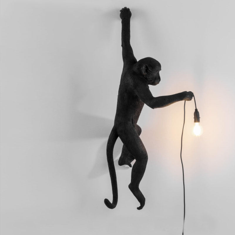 Creative Industrial Wind Animal Monkey Lamp Living Room Dining Room Bedroom Chandelier Table Lamp Wall Lamp