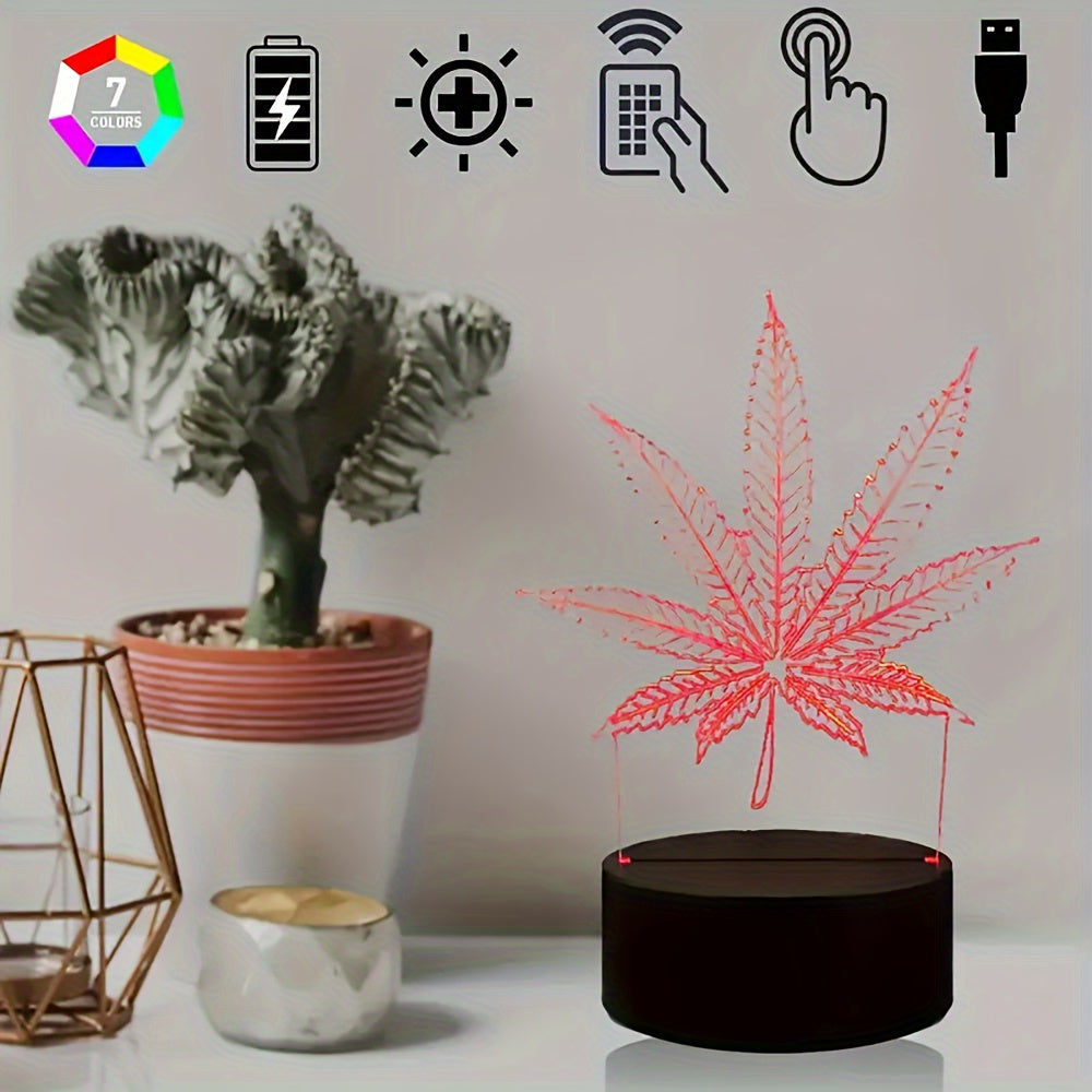BowLift | GlowBud - 3D Hemp Leaf Lamp